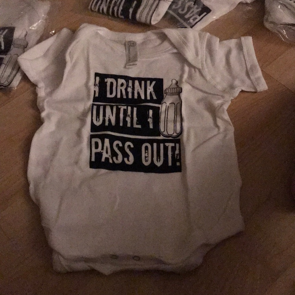 Drink til I pass out onesie